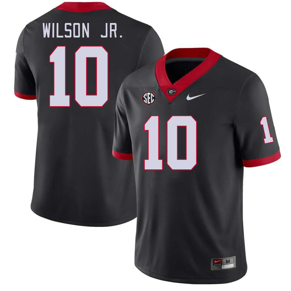 Men #10 Damon Wilson Jr. Georgia Bulldogs College Football Jerseys Stitched-Black